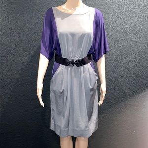 BCBGMAXAZRIA - Silver gray and purple dress